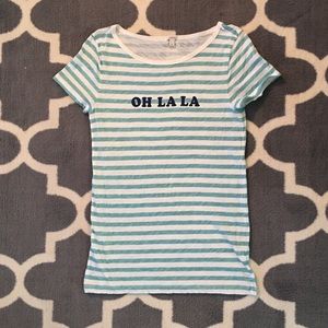 J.Crew Oh la la tee